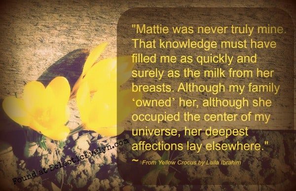 #FridayReads Yellow Crocus EclecticEvelyn.com