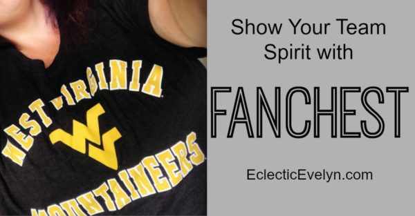 fanchest banner with Beth Dortch WVU