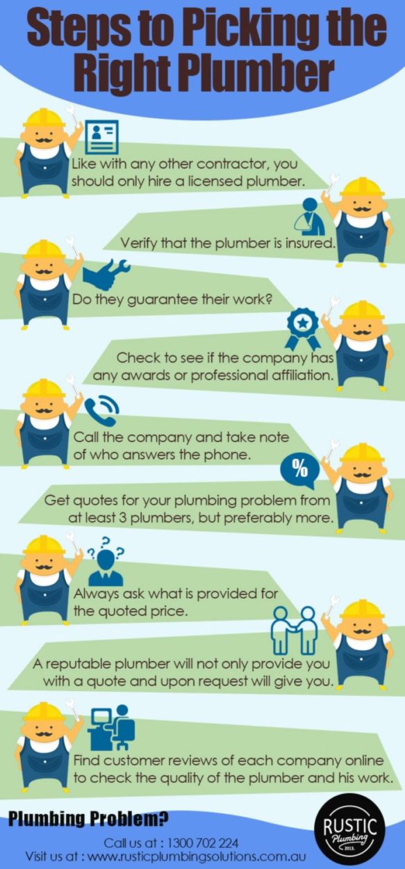 Find the Right Plumber By Asking 5 Simple Questions infographic