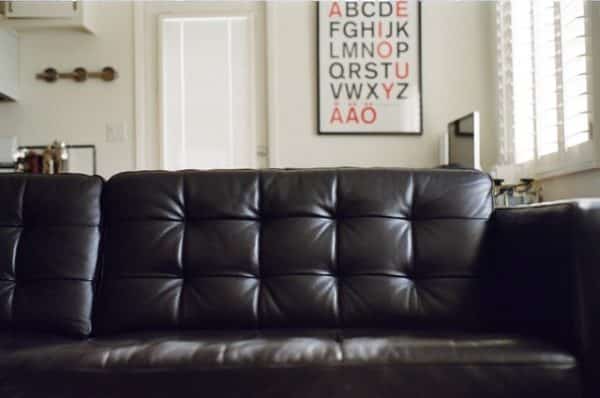 leather couch