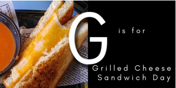 g is for grilled cheese