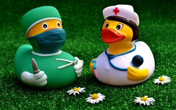 doctor and nurse rubber ducks