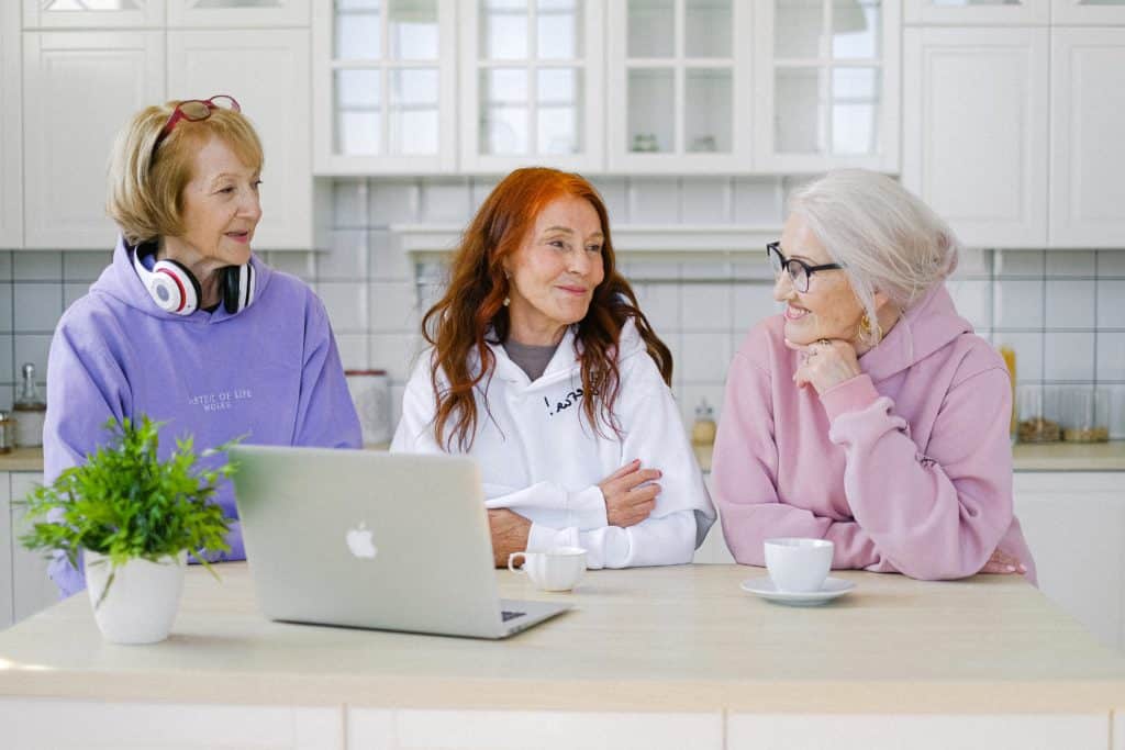 3 women over 50 talking about starting a blog