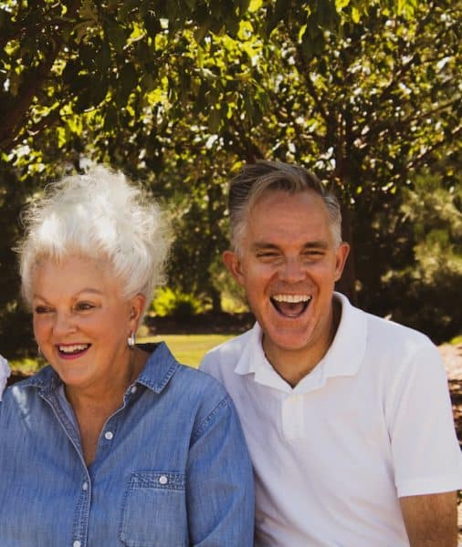 empty nest couple smiling
