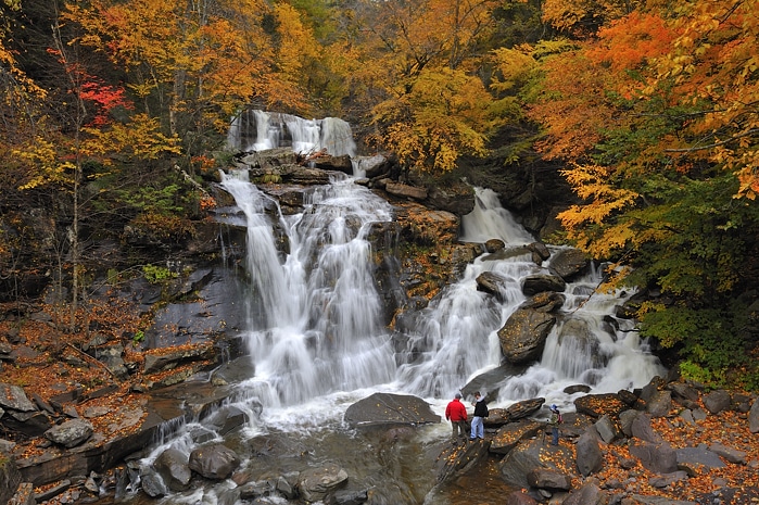 kaaterskill falls new york in the catskills mountains fall road trip photo by Diana Robinson